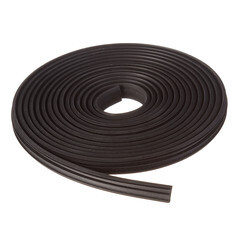 Уплотнитель для окон и дверей 17х6 мм 5,5 м пазовый черный - фото 3