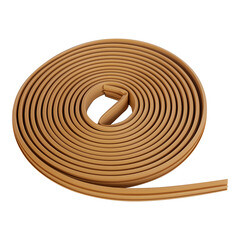 Уплотнитель для окон и дверей 17х6 мм 5,5 м пазовый светлый дуб - фото 2