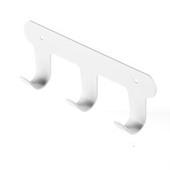 Крючок для ванной Fixsen Practica тройной на шуруп металл белый (FX-805W-3)