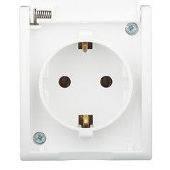 Розетка Simon 15 Aqua накладная белая с крышкой (1594445-030) - фото 2