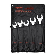 Набор гаечных ключей комбинированных AV Steel 34-46 мм (AV-031205) (5 шт.) - фото 2