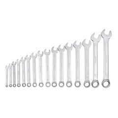Набор гаечных ключей комбинированных AV Steel 6-24 мм (AV-031216) (16 шт.) - фото 1