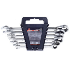 Изображение товара Набор гаечных ключей с трещоткой AV Steel 8-17 мм (AV-035060) (6 шт.)