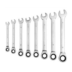 Набор гаечных ключей с трещоткой AV Steel 8-19 мм (AV-035080) (8 шт.) - фото 2