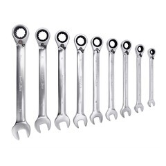 Набор гаечных ключей с трещоткой AV Steel 8-19 мм (AV-035190) (9 шт.) - фото 2