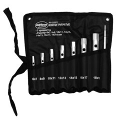 Изображение товара Набор гаечных ключей трубчатых AV Steel 6-19 мм (AV-035072) (7 шт.)