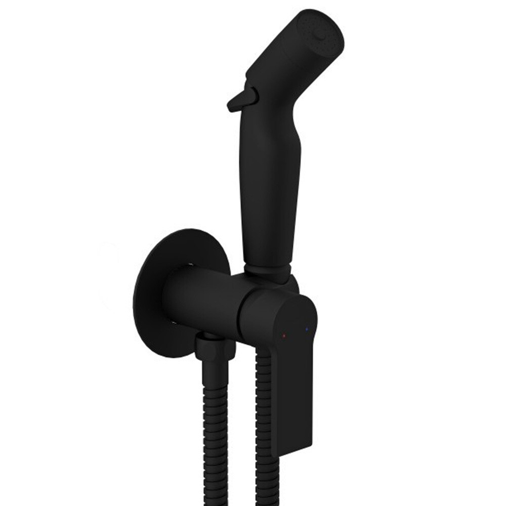 Изображение товара Смеситель с гигиеническим душем встраиваемый Cersanit Brasko Black со скрытой частью в комплекте черный (64103) Изображение товара Смеситель с гигиеническим душем встраиваемый Cersanit Brasko Black со скрытой частью в комплекте черный (64103)