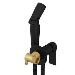 Смеситель с гигиеническим душем встраиваемый Cersanit Brasko Black со скрытой частью в комплекте черный (64103) - фото 6