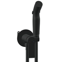 Смеситель с гигиеническим душем встраиваемый Cersanit Brasko Black со скрытой частью в комплекте черный (64103) - фото 3