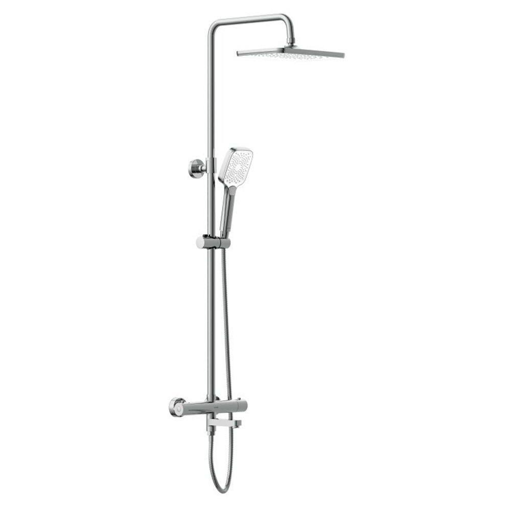 Изображение товара Душевая система Cersanit Vivo с верхним душем с лейкой с изливом хром (64530) Изображение товара Душевая система Cersanit Vivo с верхним душем с лейкой с изливом хром (64530)