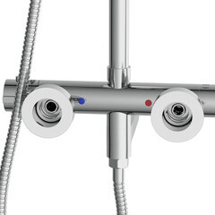 Душевая система Cersanit Vivo с верхним душем с лейкой с изливом хром (64530) - фото 12