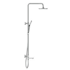 Душевая система Cersanit Vivo с верхним душем с лейкой с изливом хром (64530) - фото 6