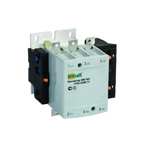 Контактор модульный Dekraft КМ-103 220 В 150 А тип AC 1НО+1НЗ (22152DEK)