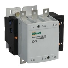 Изображение товара Контактор модульный Dekraft КМ-103 220 В 225 А тип AC 1НО+1НЗ (22156DEK)