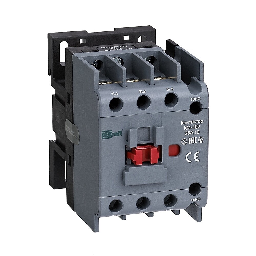 Изображение товара Модульный контактрон Dekraft КМ-102 25 А 220 В IP20 для автоматизации