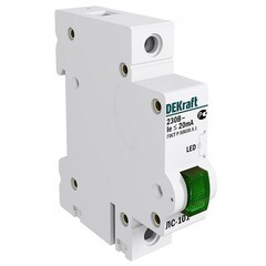 Изображение товара Лампа сигнальная Dekraft ЛС-101 220 В IP54 пластиковая зеленая (18004DEK)