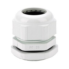 Кабельный ввод Dekraft PG29 диаметром 20-25 мм IP55 пластиковый белый (32156DEK)