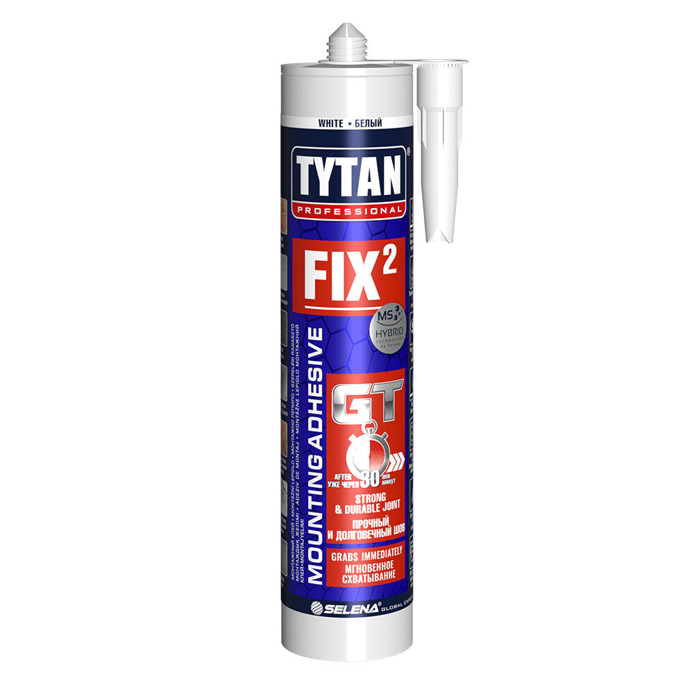 Изображение товара Клей монтажный гибридный Tytan Professional Fix2 GT белый 290 мл