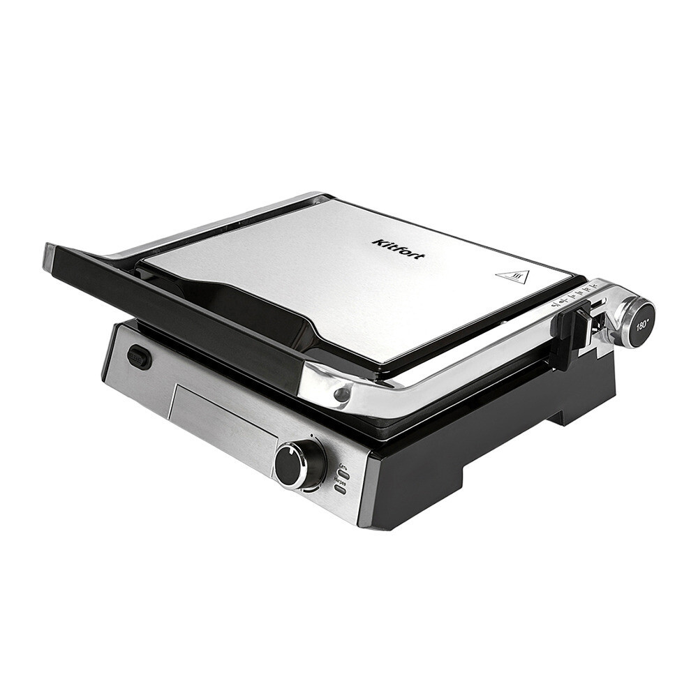 Электрогриль Kitfort КТ-1602 черный/серый