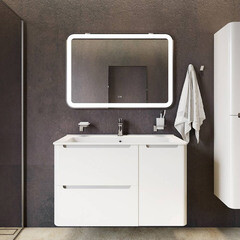 Тумба под раковину Iddis Edifice 100 см подвесная белая (EDI10W1i95) - фото 4