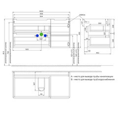 Тумба под раковину Iddis Edifice 100 см подвесная белая (EDI10W1i95) - фото 2