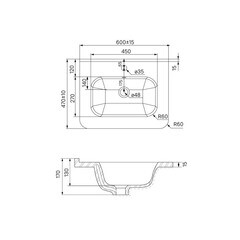 Раковина для тумбы Iddis Edifice 60 см (0106000i28) - фото 7
