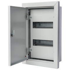 Изображение товара Щит распределительный навесной Dekraft ЩРВ-18 металлический IP31 430х330х120 мм 18 модулей с замком