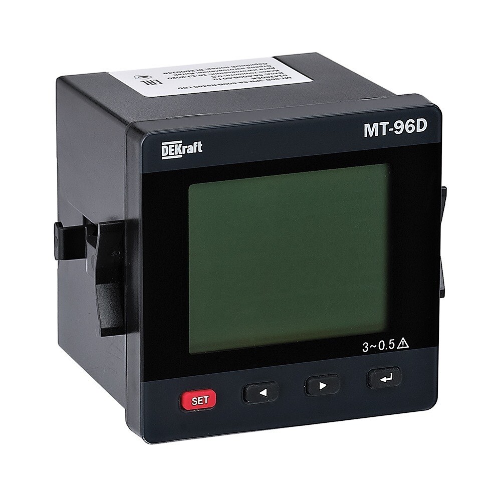Изображение товара Цифровой мультиметр Dekraft МТ-96D 600 В с LCD дисплеем IP51 и интерфейсом RS485