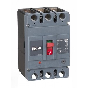 Автоматический выключатель в литом корпусе Dekraft ВА-333 3P 125А тип D 50 кА 415 В (21135DEK)