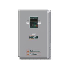 Преобразователь частоты Dekraft DEKV060 3P 26А 440 В на DIN-рейку (DEKV060G011T4B)