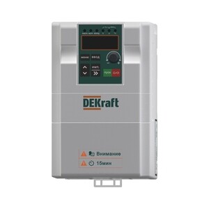 Преобразователь частоты Dekraft DEKV060 3P 11А 440 В на DIN-рейку (DEKV060G3R7T4B)