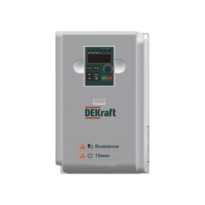 Преобразователь частоты Dekraft DEKV060 3P 15,5А 440 В на DIN-рейку (DEKV060G5R5T4B)