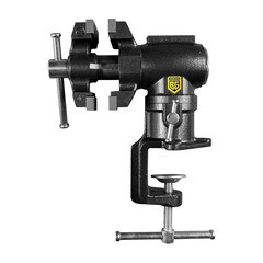 Изображение товара Тиски слесарные Berger Форсети поворотные в 2-х плоскостях с наковальней и струбциной 63 мм (BG1341)