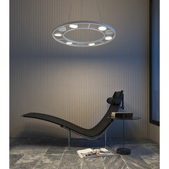 Светильник светодиодный подвесной Maytoni Fad 3000К 486 Вт 25 кв.м белый IP20 (MOD070PL-L63W3K) - фото 2