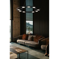 Светильник светодиодный подвесной Maytoni Fad 3000К 567 Вт 25 кв.м черный IP20 (MOD070PL-L63B3K) - фото 3