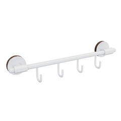 Вешалка для ванной Fora Lord 4 крючка на шуруп металл белый (FOR-LORD004WT) - фото 1