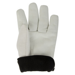 Перчатки утепленные кожаные защитные Jeta Safety белые 10 (XL) (JLE821) - фото 4