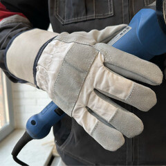 Перчатки утепленные кожаные защитные Jeta Safety белые 11 (XXL) (JSL-601) - фото 4