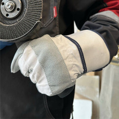 Перчатки утепленные кожаные защитные Jeta Safety белые 11 (XXL) (JSL-601) - фото 3