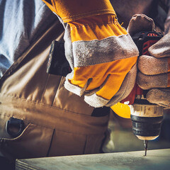 Перчатки х/б 5 нитей спилковые Delta Plus DC103 бежево-синие 10 (XL) - фото 5