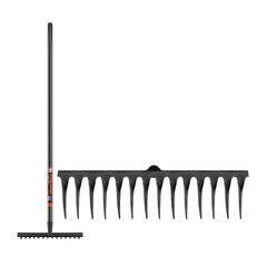 Грабли Finland (1705-Ч) металлические 14 зубьев 1350 мм витые - фото 2