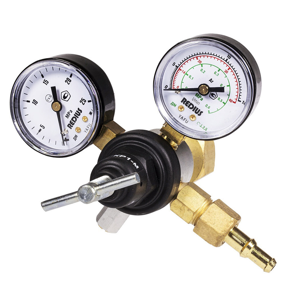 Изображение товара Регулятор давления газа аргоновый Redius АР-40-КР1-м компактный с 2 манометрами
