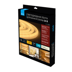 Лента светодиодная для бани и сауны SMD 2835 Apeyron (00-323) 3000К белый свет 72 Вт 24 В IP68 5 м - фото 1