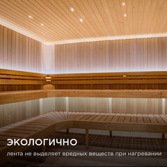 Лента светодиодная для бани и сауны SMD 2835 Apeyron (00-325) 6500К белый свет 72 Вт 24 В IP68 5 м - фото 4