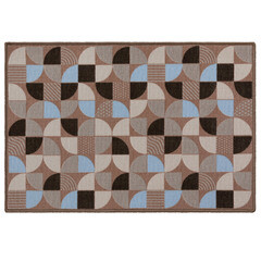 Изображение товара Коврик грязезащитный ТПЕ Бавено 100х67 см серо-коричневый