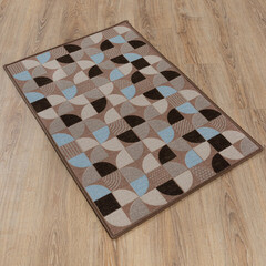 Коврик грязезащитный ТПЕ Бавено 60х40 см серо-коричневый - фото 7