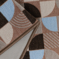 Коврик грязезащитный ТПЕ Бавено 60х40 см серо-коричневый - фото 6