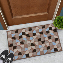 Коврик грязезащитный ТПЕ Бавено 60х40 см серо-коричневый - фото 2