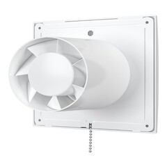 Вентилятор осевой Era Neo с тяговым выключателем 160х160 мм d100 мм белый - фото 3