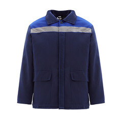 Куртка рабочая утепленная Север 48-50 рост 170-176 см темно-синяя/васильковая - фото 1